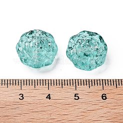 Спрей окрашены прозрачные стеклянные бусины&nbsp;GLAA-D038-01H