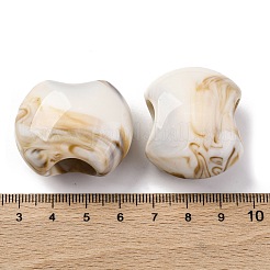 Двухцветные непрозрачные акриловые бусины&nbsp;OACR-Z025-02A