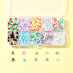 60 г 10 цвета непрозрачные акриловые бусины OACR-FS0001-75