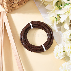 Плетеный кожаный шнур с сердечником&nbsp;WL-CL0001-01C