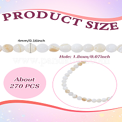 3 нить бусин из натуральных пресноводных ракушек SHEL-LP0001-04