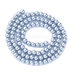 Стеклянные жемчужные бусины&nbsp;LS-HY-J001-4mm-HX028