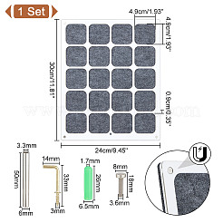 Акрил с фетровым лотком для памятных монет AJEW-WH0471-110B