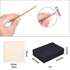 Деревянные кабошоны и губки для мытья посуды WOOD-PH0008-47