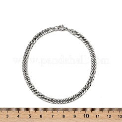 201 браслет из нержавеющей стали куба-киан для мужчин BJEW-B138-01P