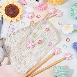 Силиконовые протекторы для кончиков спиц с цветочным узором DIY-NB0009-49