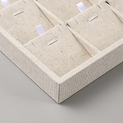 Ящик для хранения льняных украшений AJEW-WH20008-12