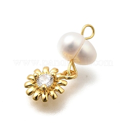 Латунные микро проложить кубического циркония подвески&nbsp;KK-Z093-24G