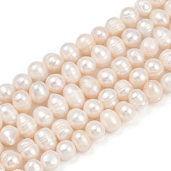 Нити из натурального культивированного пресноводного жемчуга PEAR-I007-07X-07A