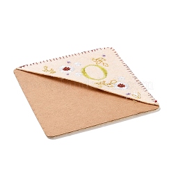 4 шт. персонализированные закладки-уголки с вышивкой вручную JX587O