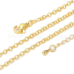 Латунные цепочки с двойным звеном для женщин&nbsp;NJEW-D302-37G