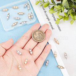 20 шт. 2-х цветные латунные соединительные подвески&nbsp;KK-GA0001-33