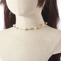 Стеклянные под жемчуг бисера ожерелья X1-NJEW-TA00005