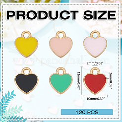 Подвески из эмали из сплава 120 шт. ENAM-ME0001-14