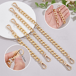 4 шт. 2 стиля алюминиевые ремни для сумки с цепочкой&nbsp;PURS-PH0001-34G