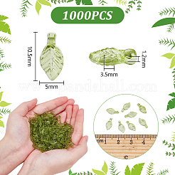 1000шт прозрачные акриловые подвески&nbsp;TACR-UN0001-02