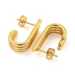 Серьги-гвоздики из нержавеющей стали с вакуумным покрытием PVD 202 EJEW-H003-24G