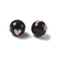 Стеклянные эмалевые бусины ручной работы&nbsp;GLAA-K070-45A