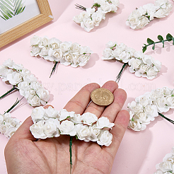 144шт бумажный искусственный цветок розы&nbsp;DIY-SP0005-95A