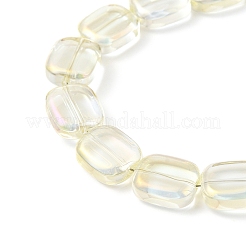 Прозрачные гальванические стеклянные бусины EGLA-P049-02A-FR03