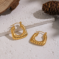 Винтажные полосатые серьги-кольца из нержавеющей стали 304&nbsp;YT4825