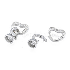 Проложить латунный прозрачный кубический цирконий над застежками&nbsp;KK-N231-362P