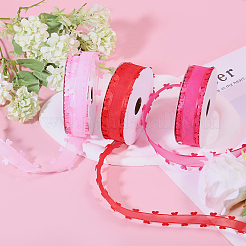 3 рулон 3-х цветного полиэстерового кружева в форме сердца ко Дню святого Валентина OCOR-FG0002-74