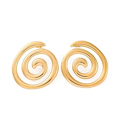 Серьги-гвоздики из нержавеющей стали 304&nbsp;LS-EJEW-F357-01G-01