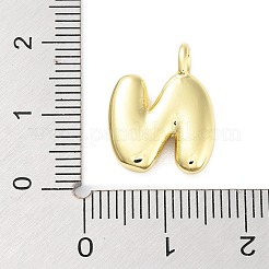 Подвески из латуни с покрытием стойки с буквами-шариками KK-C050-01G-N