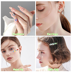 72шт 12-х цветные 3D смоляные кабошоны&nbsp;MRMJ-FI0001-01