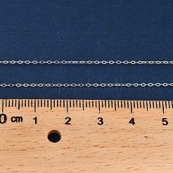 925 регулируемое ожерелье из стерлингового серебра с цепочкой-кабелем для женщин&nbsp;NJEW-U030-01S-01