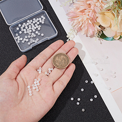 1 нить бусин из натурального радужного лунного камня G-OC0005-37