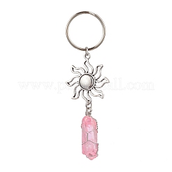 Брелок из натурального кварца и сплава&nbsp;KEYC-JKC01147