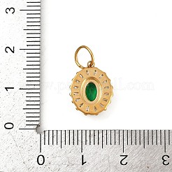 Подвески из нержавеющей стали 304 с микропаве из кубического циркония&nbsp;STAS-K307-10G