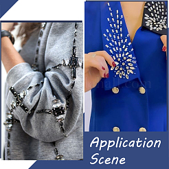 420 шт. 7 стильных стеклянных кабошона со стразами&nbsp;MRMJ-SC0001-51