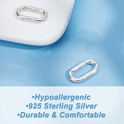 2 шт. 925 кольца-пружинки из стерлингового серебра&nbsp;STER-BBC0006-45