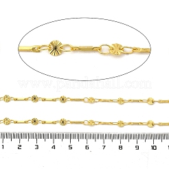 Латунные текстурированные плоские круглые звенья цепи CHS-H112-07G