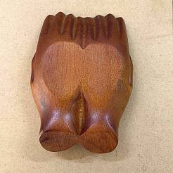 Деревянная тарелка для драгоценностей DJEW-NH0001-02