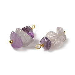 Подвески из натурального аметиста &nbsp;KK-P242-31G-10