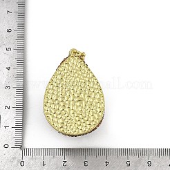 Большие подвески из необработанного натурального тектита и синтетического синего авантюрина&nbsp;KK-P282-04G