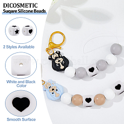 30 шт. 2 кубических пищевые экологически чистые силиконовые бусины SIL-DC0001-20