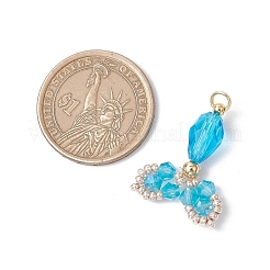 Прозрачные стеклянные подвески&nbsp;PALLOY-MZ00725-05