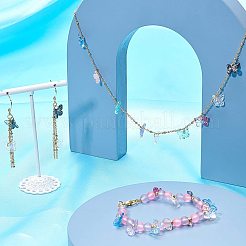 Прозрачные брызги окрашенные стеклянные подвески GLAA-T016-22