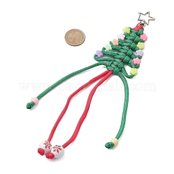 5 шт. полиэстеровый и спандексный шнур для украшения рождественской елки HJEW-JM03799