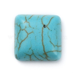 Синтетических бирюзовый кабошон&nbsp;TURQ-WH0001-03D