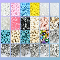 Наборы для самостоятельного изготовления летних браслетов из стекла&nbsp;DIY-FS0007-91