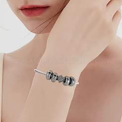 40 шт. синтетические немагнитные гематитовые европейские бусины G-BBC0001-53