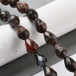 Бусины из натурального глаукофана G-P520-B01-01