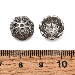 Колпачки для бусин из прозрачного кубического циркония из латуни&nbsp;KK-Z126-07P