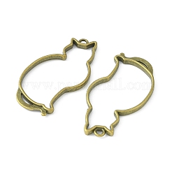 Кулоны с открытой спиной в тибетском стиле&nbsp;LS-TIBEP-5376-AB-FF